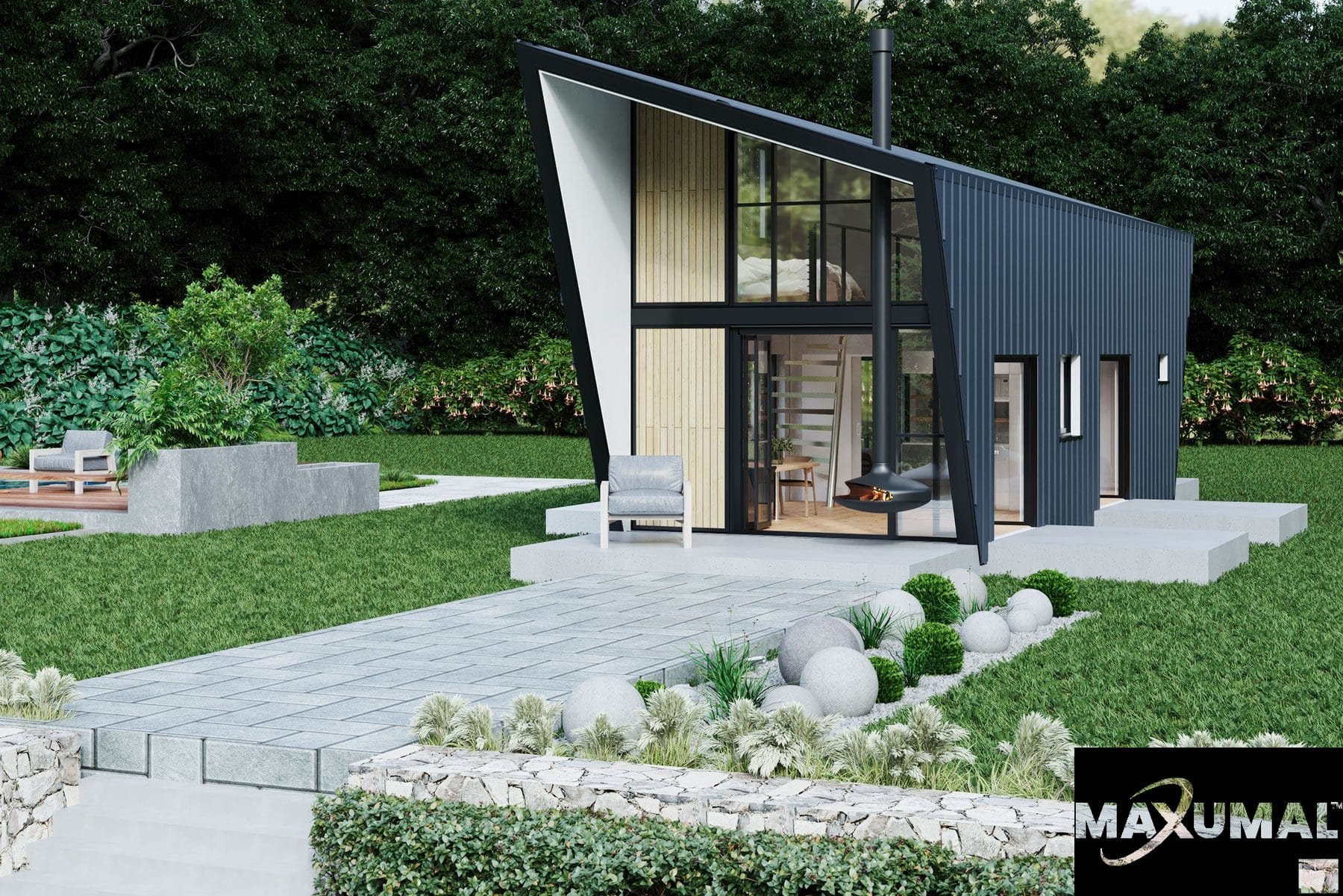 Maxumal guest house exterior rendering